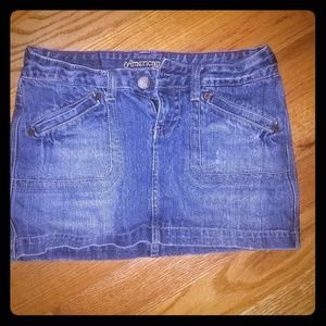 NWOT American Eagle Jean Skirt Sz 0